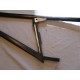 Door Glass Frame in Black Targa / Cabrio Driver Side