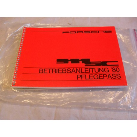 SC '80 Driver's Manual Maintenance Record (German)