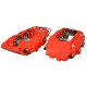 Brake Caliper Set, L/R, Front, Sport, Red, Without E-Mark