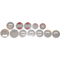 Gauge Decor Plate Set, White, MPH/KM/T, 7000 RPM