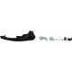 Door Handle Without Lock Cylinder, Left, Black