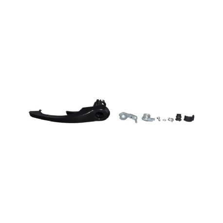 Door Handle Without Lock Cylinder, Left, Black