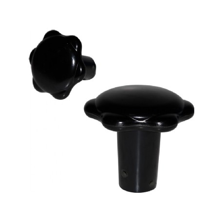 Heizdrehknopf, Schwarz, 2" Hoch