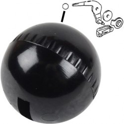 Griff für Handgas, rund, schwarz