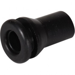 Gummiführung, Verriegelungsknopf