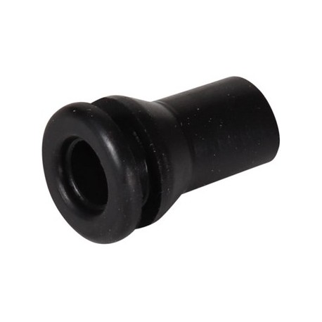 Gummiführung, Verriegelungsknopf