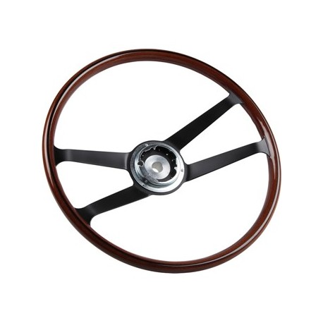 Lenkrad, Holzimitat, Ø420 mm (16,5"), ohne Hupenknopf