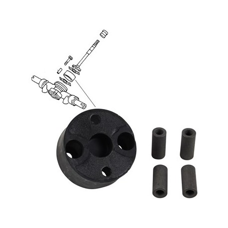 Steering rack coupling