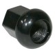 Wheel nut, alu, black, M 14x1.5