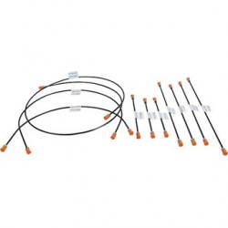 Brake line kit, 2 circuit brake system (not for models with brake booster). With 10 lines for 1 vehicle