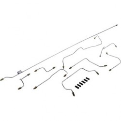 Brake line kit, 1 circuit brake system (not for models with brake booster). With 9 lines for 1 vehicle