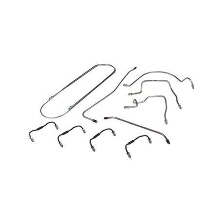 Bremsleitungssatz, 1-Kreis-Bremsanlage. Mit 8 Leitungen für 1 Auto