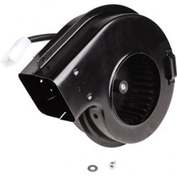 Blower motor with steel housing for heater