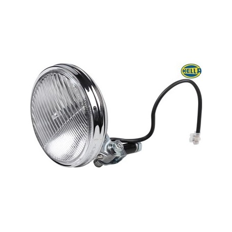 Fog Light, left/right chrome, with clear glass, type Hella 118, with bulb, with e-mark