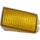 Lens for fog lamp, yellow, left