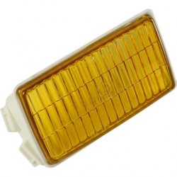 Lens for fog lamp, yellow, right