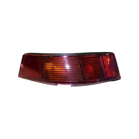 Tail light assembly with glass and rubber seal, left. EU model, modification needed for converting to US model. With E-mark