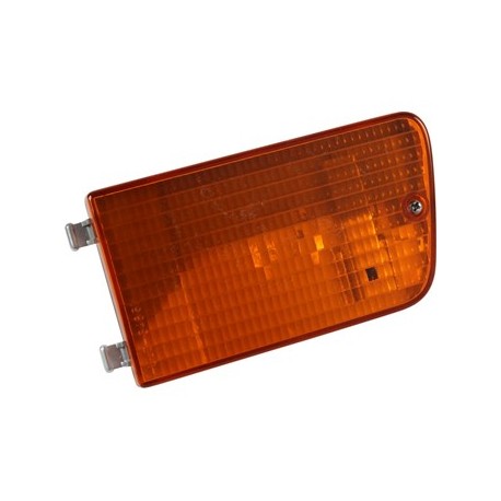 Turn signal light reflector, yellow, left, without E-mark