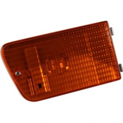 Turn signal light reflector, yellow, right, without E-mark