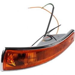 Turn signal light, complete with housing and rubber seal, yellow, left (US vers.). With SAE approval