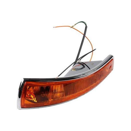 Blinkleuchte komplett mit Gehäuse und Gummidichtung, gelb, links (US Vers.). Mit SAE Genehmigung