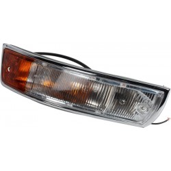 Turn signal light, complete, yellow/white, front, right, with E-mark