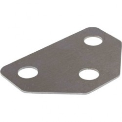 Unterlage für Türscharnier, Zinn