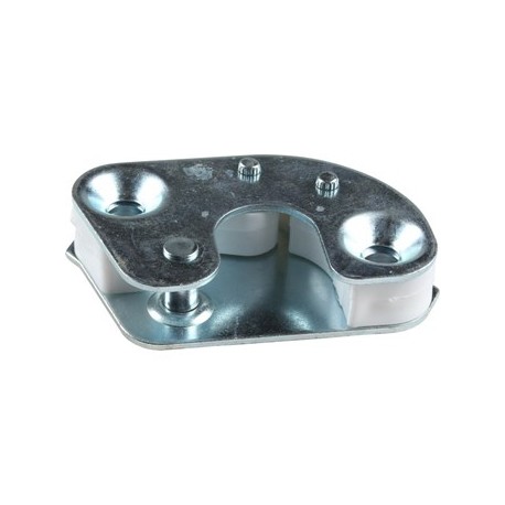 Schliessplatte für Tür, links. Passt auch für 1973-89 Modelle, aber diese war Original gelbchromatiert