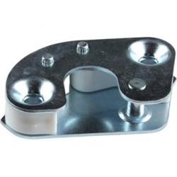 Schliessplatte für Tür, rechts. Passt auch für 1973-89 Modelle, aber diese war Original gelbchromatiert