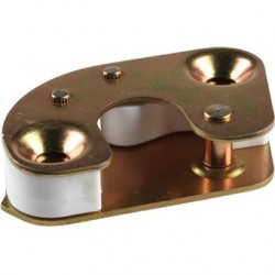 Schliessplatte für Tür, rechts. Gelbchromatiert