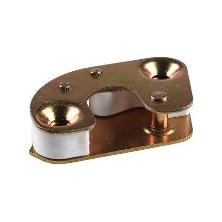 Schliessplatte für Tür, rechts. Gelbchromatiert