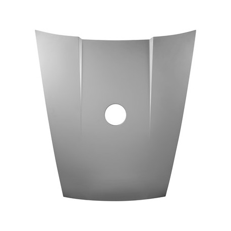 Haube, vorne, Aluminium mit Stahlrahmen, mit Loch in der Mitte für Kraftstoffeinfüllung "RSR Look"