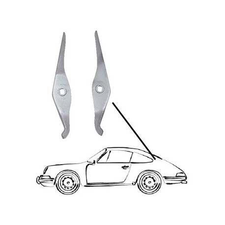 Motorklappenaufhängungssatz zum Anschweißen (2 Stück)