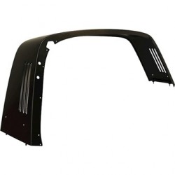 Targa-Bügel Verkleidung, aussen, schwarz grundiert, mit Seitenlöchern