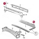 Profile rail for cross member, rear, engine bay, 1 meter