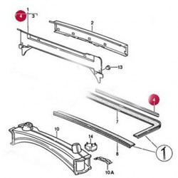 Profilschiene für Querträger, hinten, Motorraum, 1 Meter