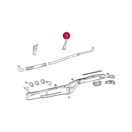 Verstärkungsblech, innen, links. Zum Anschweissen am Radkasten