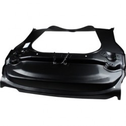 Fussbodenvorderteil mit Aufhängung und Abschlepphaken