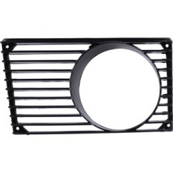 Gitter mit Loch für Nebelscheinwerfer, vorne, schwarz, links