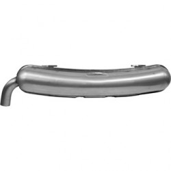 Rear exhaust, stainless steel. With TÜV/EEC approval
