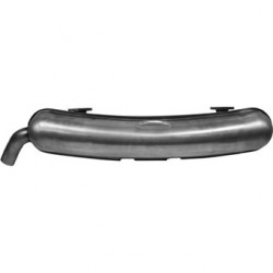 Rear exhaust, stainless steel. With TÜV/EEC approval