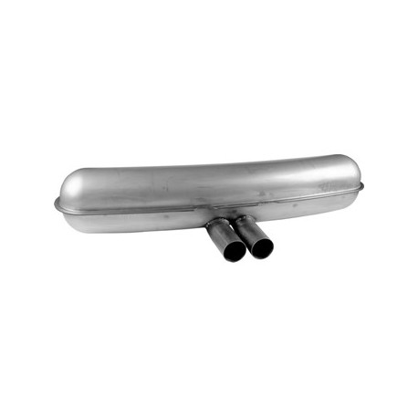 Rear exhaust. With dual center outlet pipes, "GT3" style, Ø63 mm, stainless steel