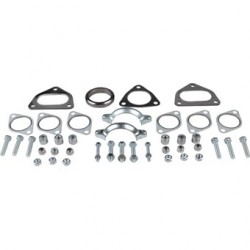 Mounting kit for heat exchanger/intermediate pipe