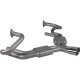 Manifold exhaust with boxes, Sport, Sebring style. Polished tail pipe. Glass blown stainless steel