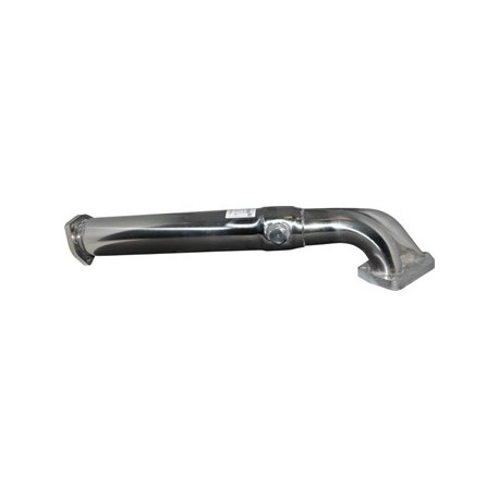 Pre-silencer without baffling, Sport, Stainless Steel, polished