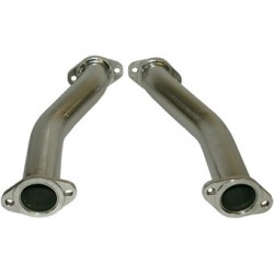 Connecting tubes, racing heat exchanger to standard exhaust, stainless steel
