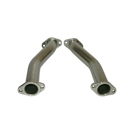 Connecting tubes, racing heat exchanger to standard exhaust, stainless steel