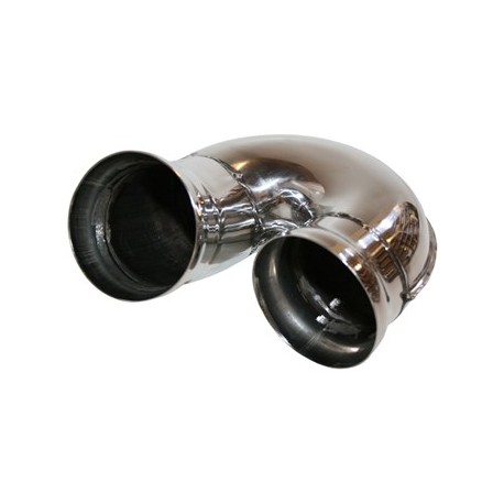 G-pipe, Sport, Stainless Steel, polished. Replacing the exhaust together with 92.200S, polished