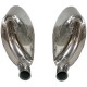 Exhaust set, Sport, rear, "Sound Version", without TÜV, Stainless Steel, polished