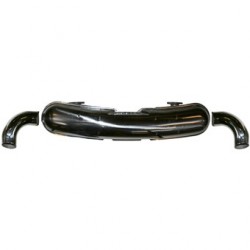 Exhaust, Sport, dual 84 mm loose outlet pipes, Stainless Steel, polished